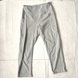 Kyodan athletic pants with deep side pockets! Shorter length, light grey